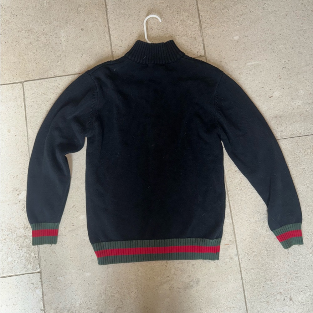 Authentic Gucci Turtle Neck Knitted Jacket. Size … - image 2